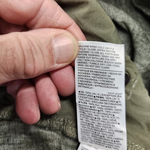 Athleta Voyager Linen Short Womens Plus Size 20 Green NEW Retail $79 - Picture 9 of 15